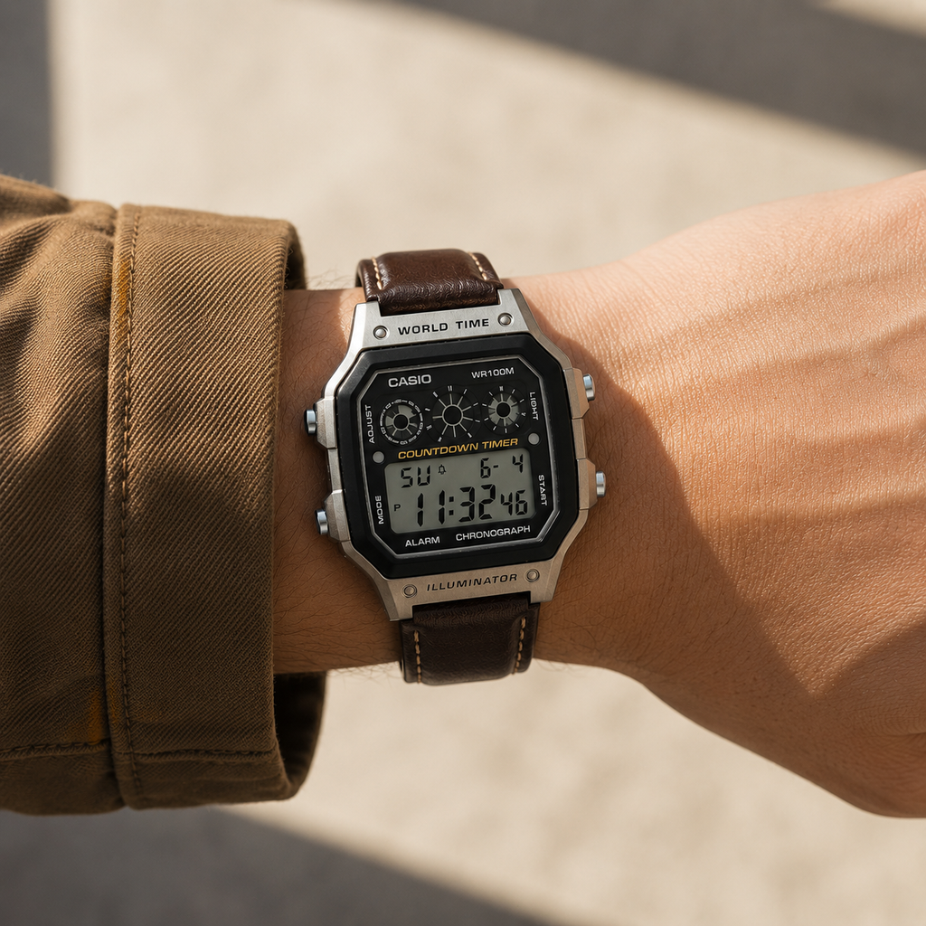Casio Illuminator AE-1200 Leather