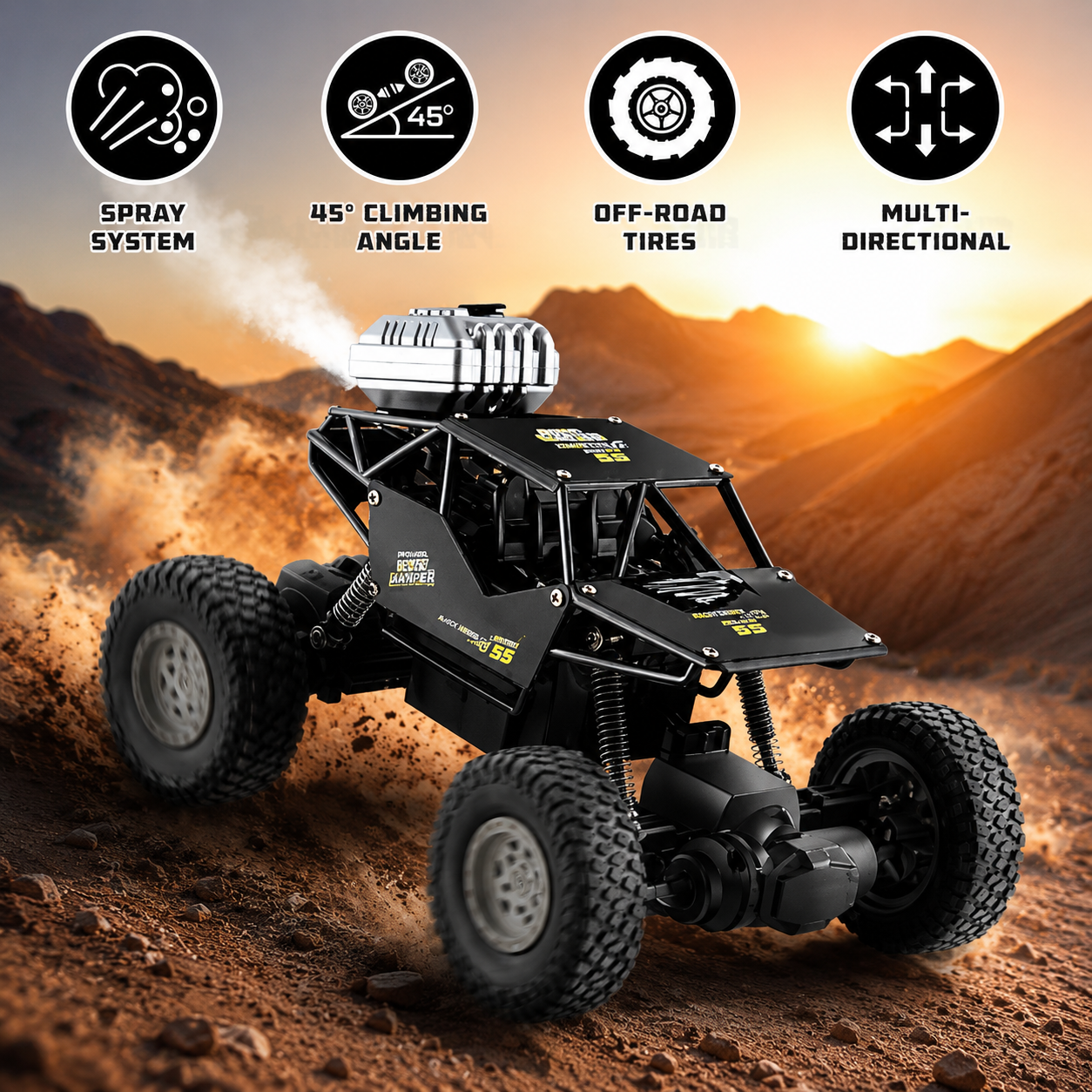 Wembley Rechargeable Remote Control Monster Truck