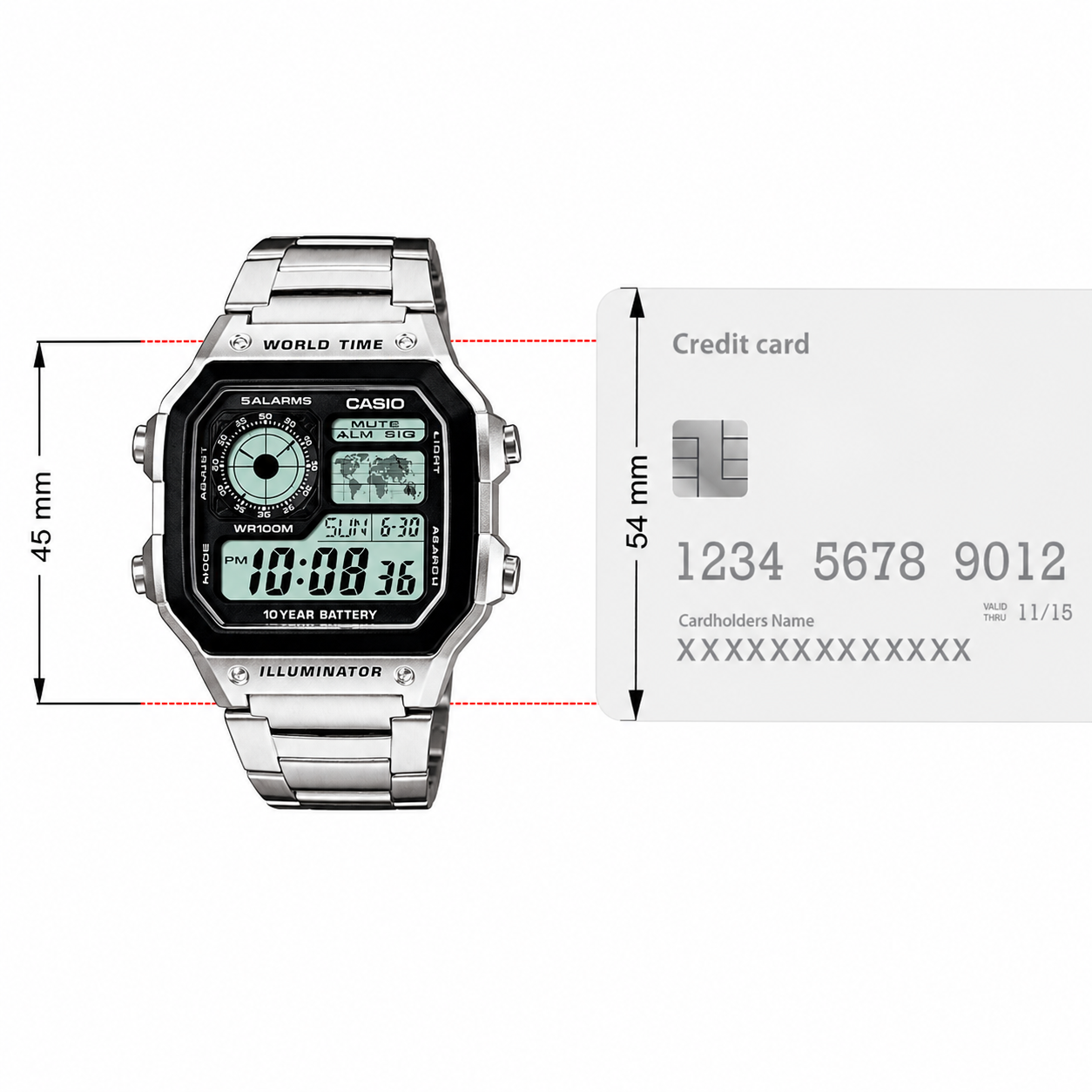 Casio AE1200 WHD-1AV Digital Watch