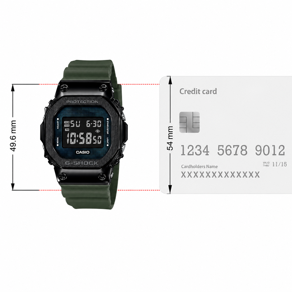 Casio Digital Black Dial Men's Watch - GM-5600B-3DR (G994)